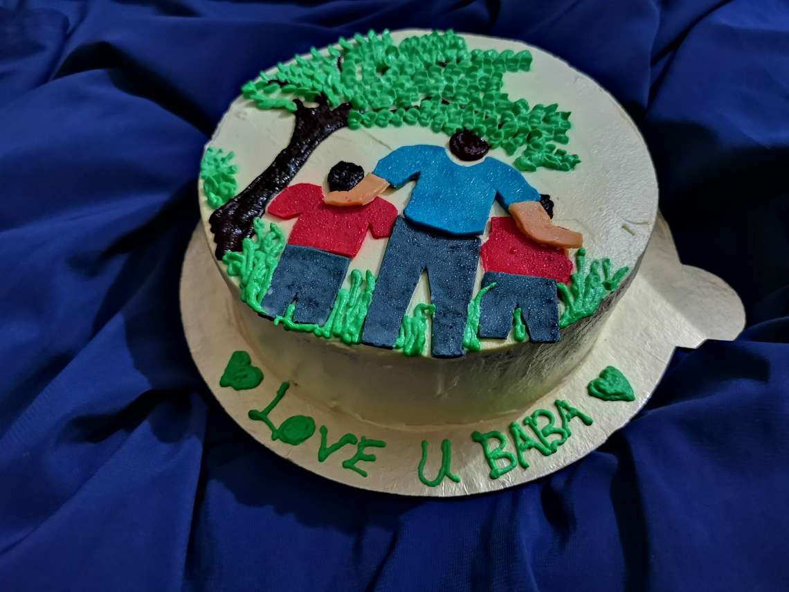 বাবা দিবসের কেক