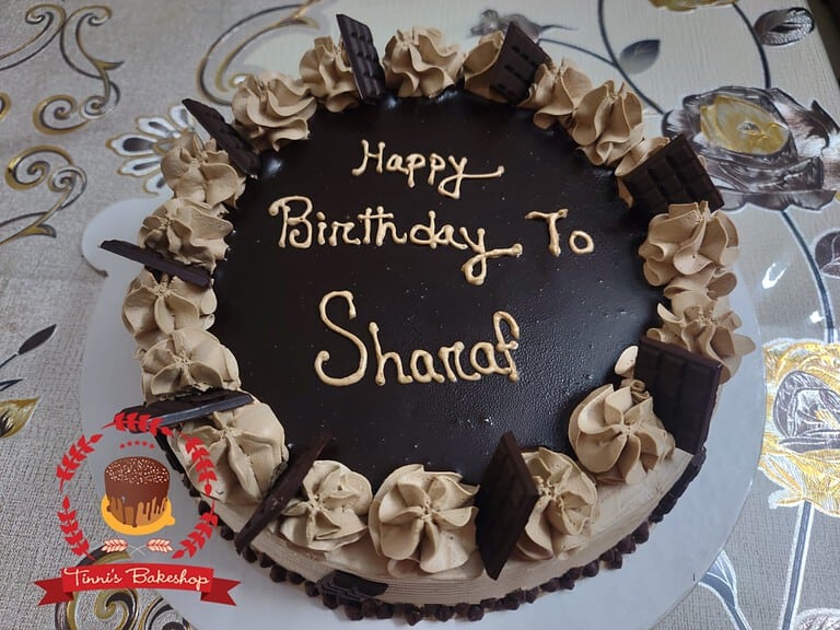 চকলেট কেক ডিজাইন ১৫ — Tinnis Bakeshop — Tinnis Bakeshop