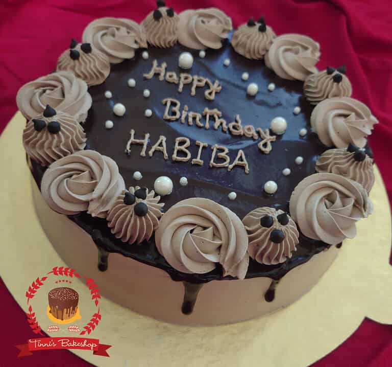চকলেট কেক ডিজাইন ২১ — Tinnis Bakeshop — Tinnis Bakeshop