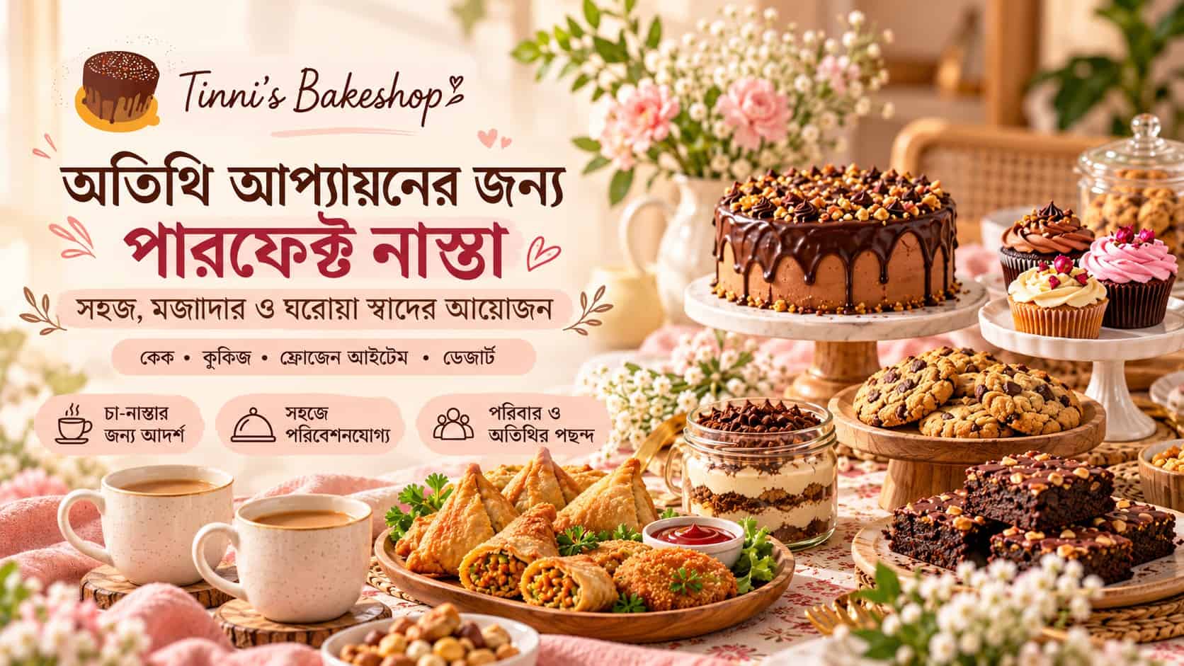অতিথি আপ্যায়নের জন্য সহজ ও মজাদার ঘরোয়া নাস্তার আইডিয়া image অতিথি আপ্যায়নের জন্য সহজ ও মজাদার ঘরোয়া নাস্তার আইডিয়া image
