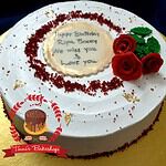 রেড ভেলভেট কেক ডিজাইন ৫ — Tinnis Bakeshop