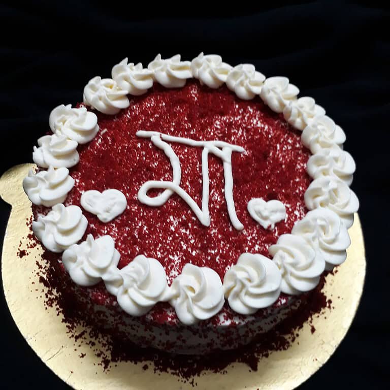 রেড ভেলভেট কেক ডিজাইন ৭ — Tinnis Bakeshop — Tinnis Bakeshop
