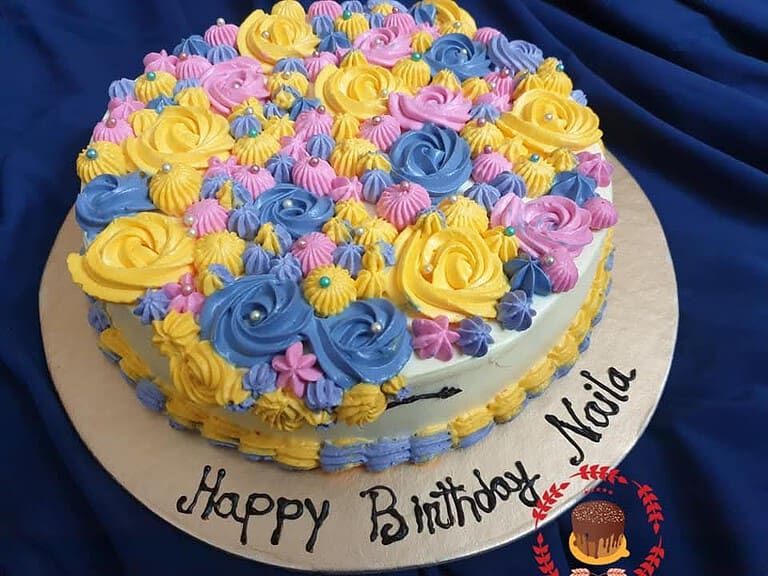 ভ্যানিলা কেক ডিজাইন ২৮ — Tinnis Bakeshop — Tinnis Bakeshop