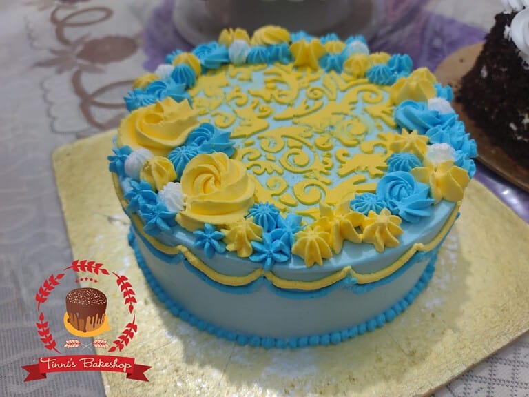 ভ্যানিলা কেক ডিজাইন ৩৮ — Tinnis Bakeshop — Tinnis Bakeshop