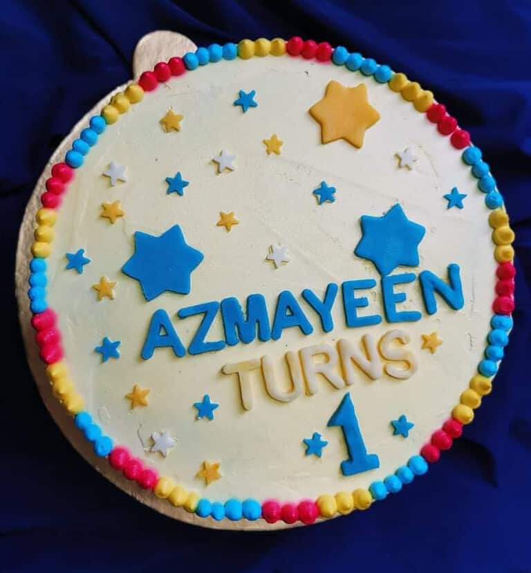 ভ্যানিলা কেক ডিজাইন ৭ — Tinnis Bakeshop — Tinnis Bakeshop