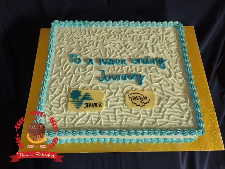 ভ্যানিলা কেক ডিজাইন ৯ — Tinnis Bakeshop — Tinnis Bakeshop